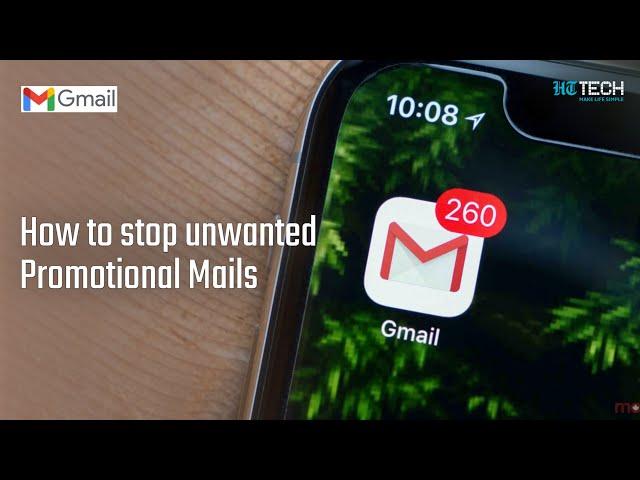 How to Stop Unwanted Promotional Emails in Gmail | Tech Primer | HT Tech