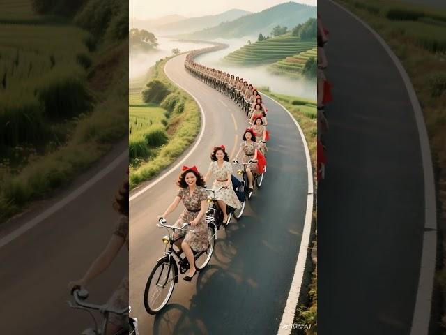 Love life and cycling, different feelings, retro, sweet, boo absurd video