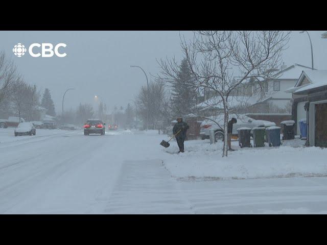 Snow arrives in Calgary, and there's more coming soon