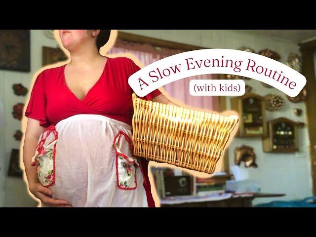 Dinnertime Routine with KIDS | A gentle dinnertime and kitchen routine (waiting for baby to arrive!)