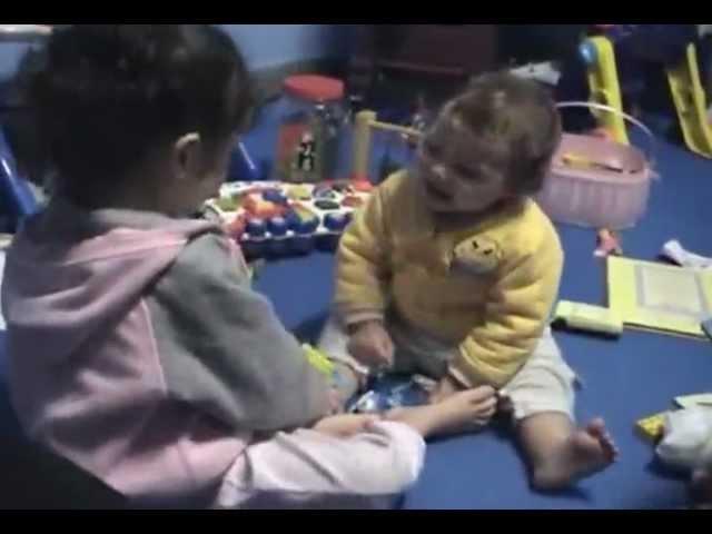 Baby Ian Mclaughlin laughling at Savannah.flv