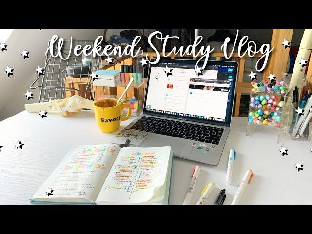 productive weekend study vlog  | 10+ hours of productivity