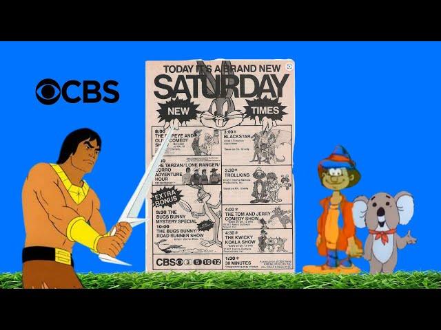 CBS Saturday Morning Line Up with bumpers and commercials (1981 Fall)