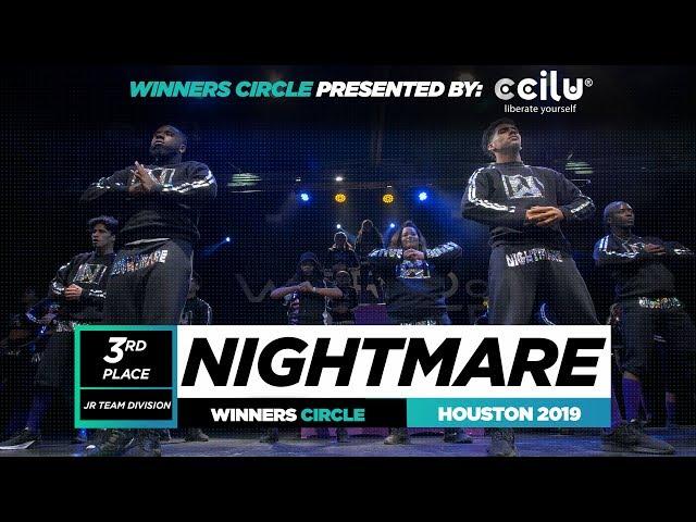 NIGHTMARE | 3rd Place Jr Team | Winner Circle | World of Dance Houston 2019 | #WODHTOWN