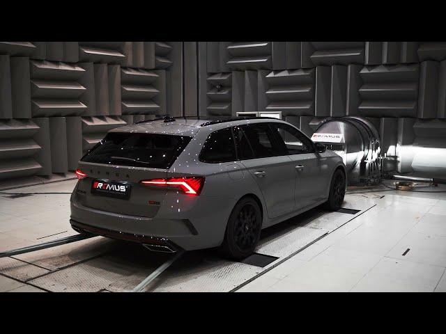 SKODA OCTAVIA RS with new REMUS SPORT EXHAUST for better sound and performance 