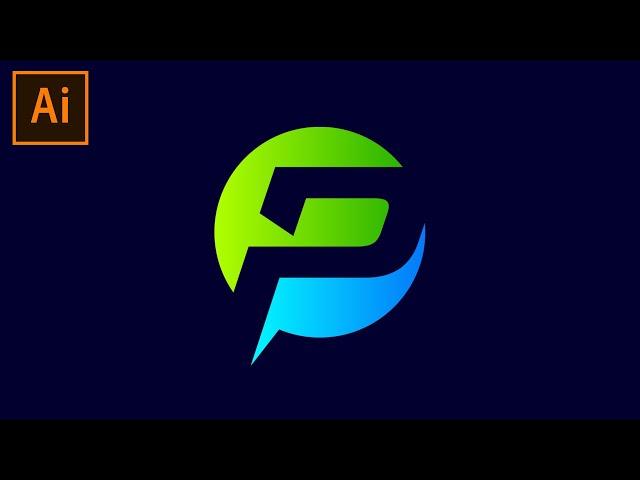 Letter P Logo Design  - Adobe Illustrator Logo Design Tutorial