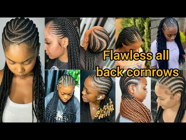 Flawless all back cornrows hairstyles for black women | Cornrows braids hairstyles | Cornrows styles