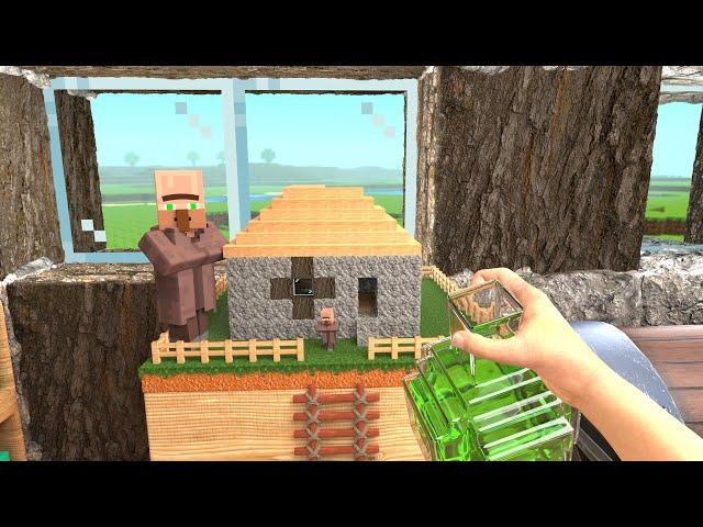 A Small House For Villager - Minecraft Animation