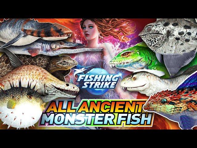 ALL RARE FISH CATCH IN FROZEN PLAINS - MONSTER DINOSAUR FISH CATCH【釣魚大亨 Fishing Strike 피싱스트라이크】