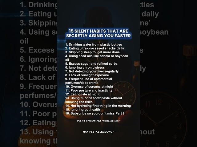 Everyday habits silently age you through inflammation, hormone imbalance, and cell damage.