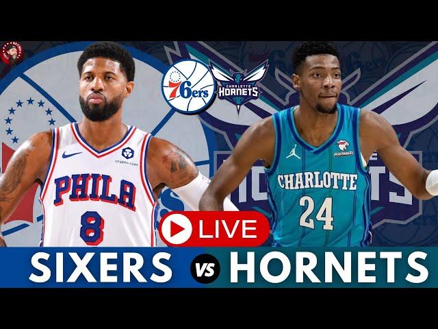 Philadelphia 76ers vs Charlotte Hornets Play-By-Play & Live Scoreboard