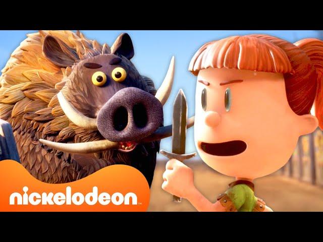 Max Fights A Wild Boar!  (NEW SERIES) | Max & The Midknights | @Nicktoons