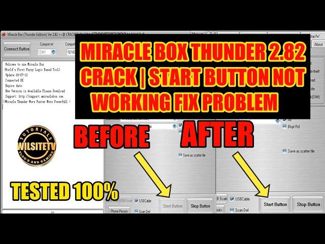 MIRACLE BOX THUNDER 2.82 CRACK | START BUTTON NOT WORKING FIX PROBLEM