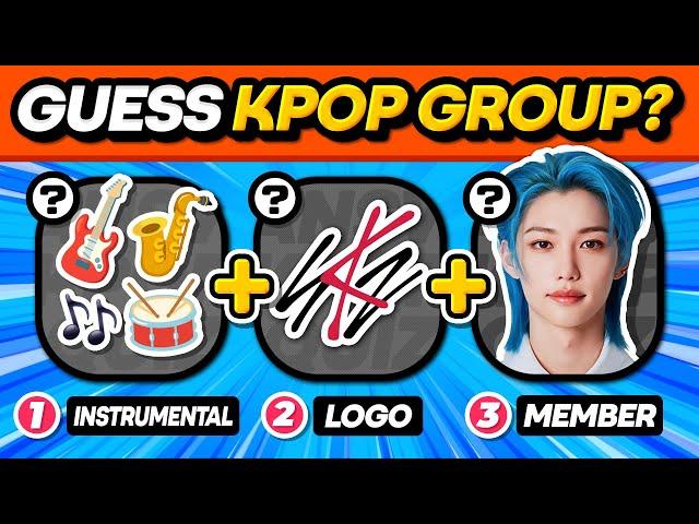 GUESS THE KPOP GROUP WITH THE CLUES (INST + LOGO + 1MEMBER)  ANSWER - KPOP QUIZ 