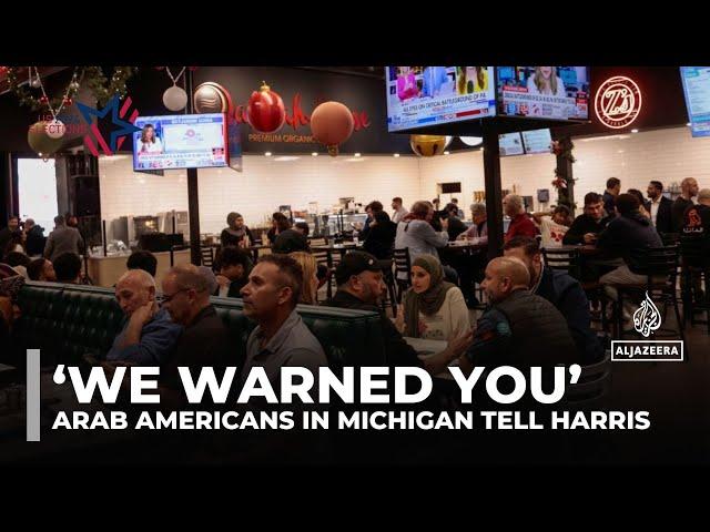 ‘We warned you,’ Arab Americans in Michigan tell Kamala Harris