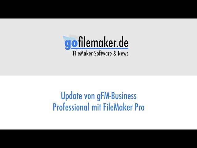 gFM-Business Professional Update