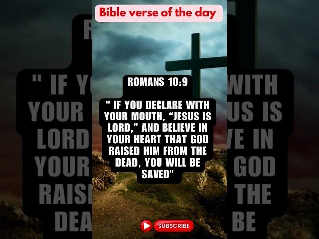 Bible verse of the day - Romans 10:9 #jesus #gospel #gospelrevivalvibes #dailyscripture