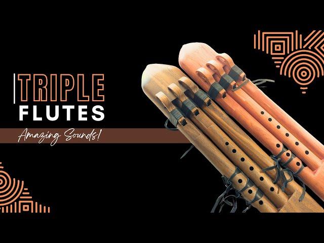 Triple Native American Flutes | JD Flutes in A