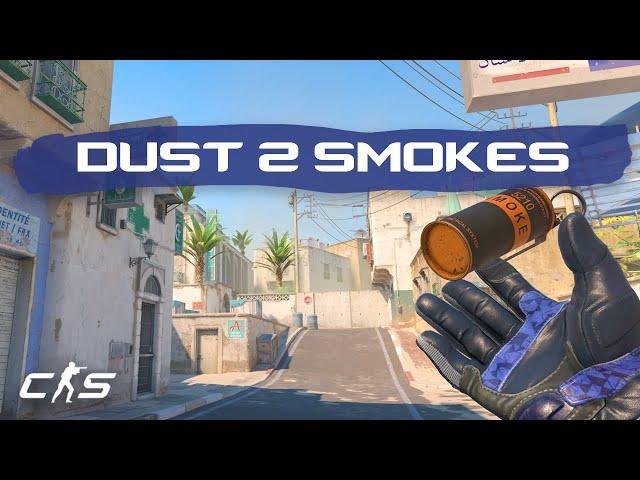 CS2 Dust 2 - EVERY T-Side Smoke in 3 MINUTES!