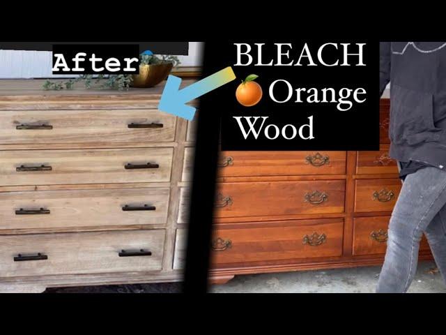 Stripping & Bleaching Cherry Dresser // Trying General Finishes Flat Out Flat topcoat