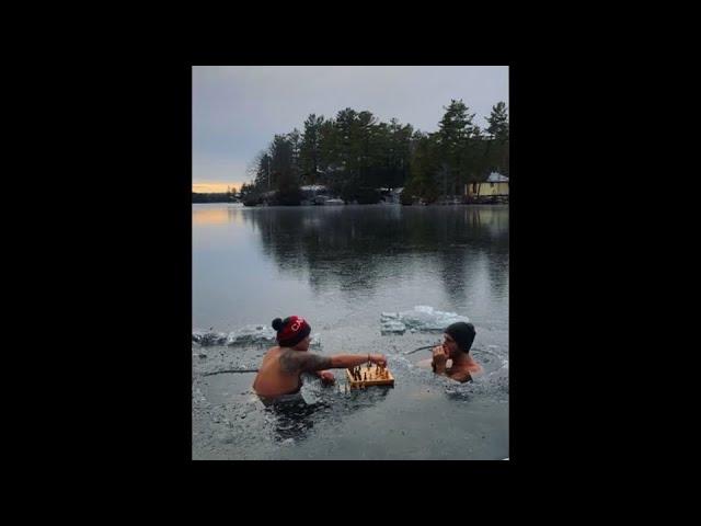 Canadians take the plunge with an icy game of chess