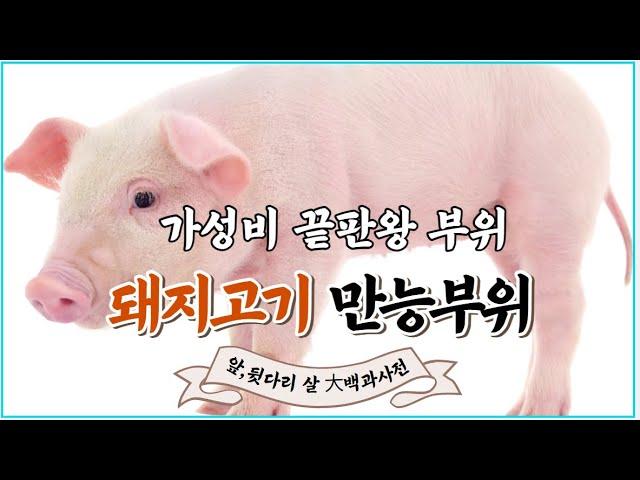 모든 요리에 OK! 돼지고기 만능 부위 알아봅니다.