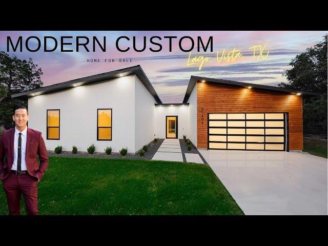 Custom Modern Home in Lago Vista | 2,200 SF | 4 Bed | Lake Travis | For Sale