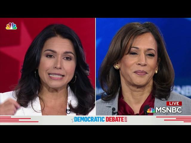 Tulsi Gabbard Goes After Democratic Party in Debate With Kamala Harris | NBC New York