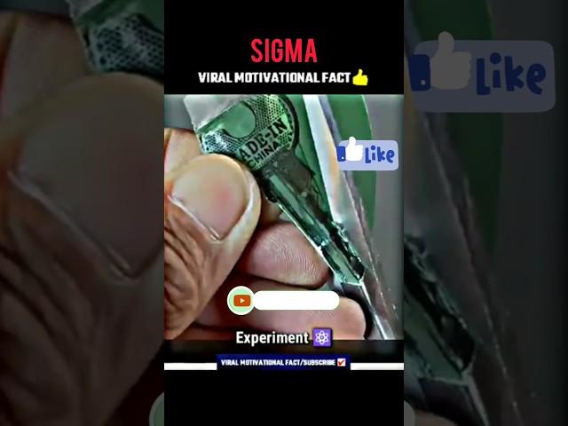Blackened Key Experiment SIGMA EXPERIMENT PHYSICS EXPERIMENT #experiment #sigma#physics