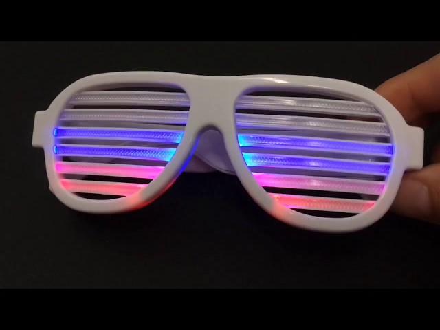 Sound Activated Multicolored Shutter Shades