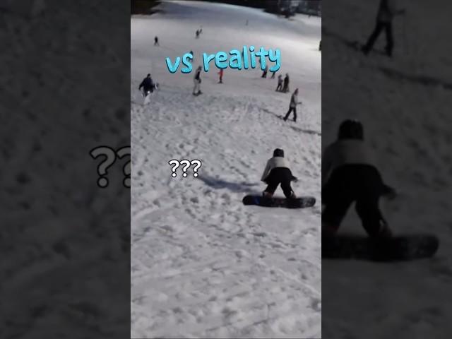SNOWBOARDING AND SKIING EXPECTATION VS REALITY ️ it’s almost that time again ️