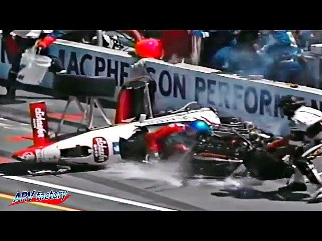 Kevin Cogan Big Crash 1989 Indy 500