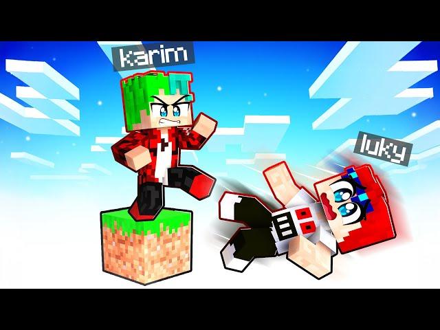 MINECRAFT PERO SOLO HAY UN BLOQUE! | Karim Juega Minecaft