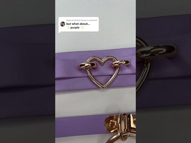 Close up of some of our Lolly Lilac chokers  #spicy #choker #shortsvideo