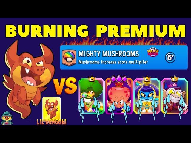 GOLD BOOSTER LIL DRAGON BURNING PREMIUM BOOSTERS | Match Masters Mighty Mushrooms + Super Sprint