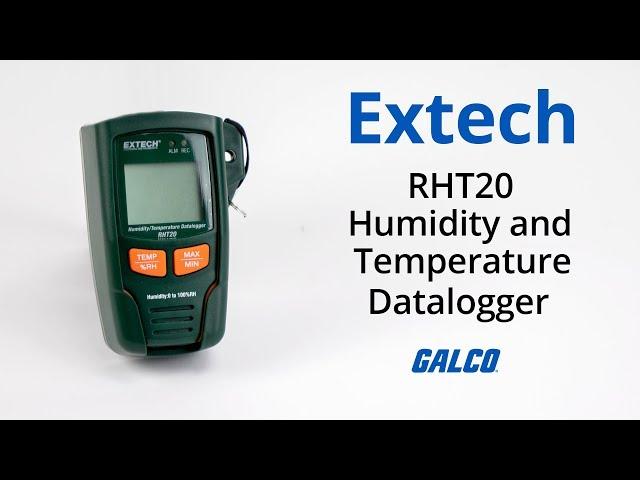 Extech's RHT20 Humidity and Temperature Datalogger