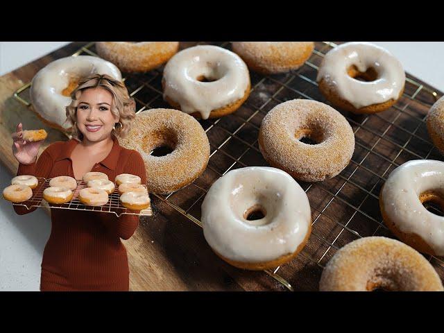 Super Easy Baked Pumpkin Donuts in just a FEW minutes!