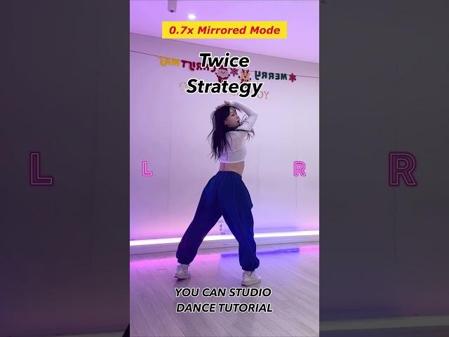 [SLOW MIRRORED] TWICE - Strategy 트와이스 스트레트지 안무 거울모드 느리게DANCE TUTORIAL