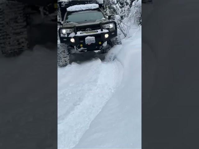 No. Way.  Tacoma Camper with Snow Tracks