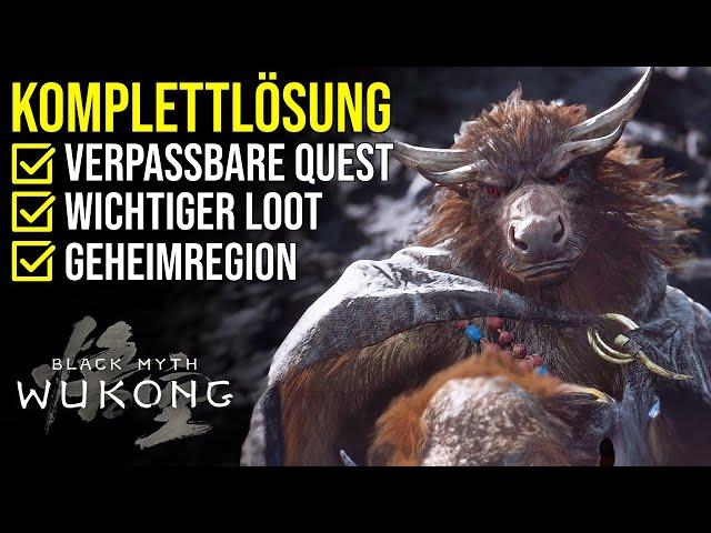 Black Myth Wukong | Kapitel 5 Quest Lösungen + Stier & Pferd Quest (deutsch)