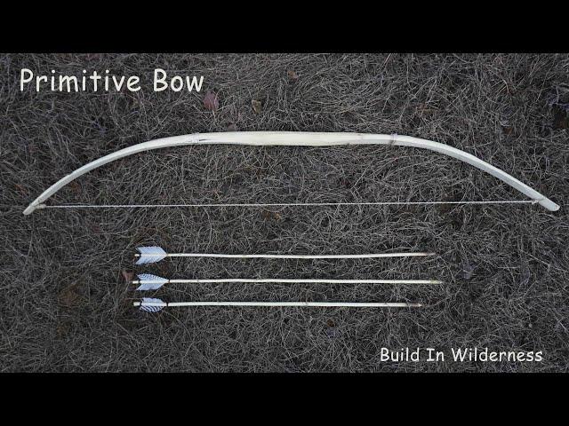 How to make a primitive bow out of mulberry tree,traditional bow build,survival skill in wilderness.