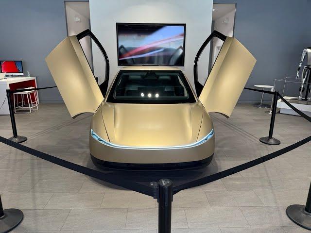 Tesla Cyber Cab at the Plano Legacy West Showroom