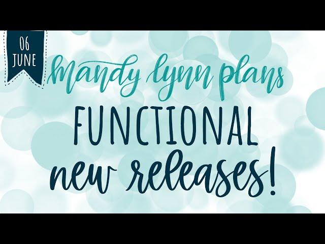 3 NEW Planner Sizes of Basic Monthly Kits || Functional New Releases || Mandy Lynn Plans
