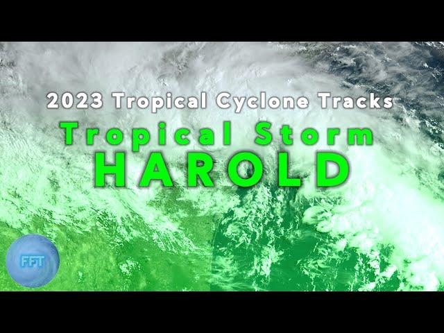 Track of Tropical Storm Harold (2023)