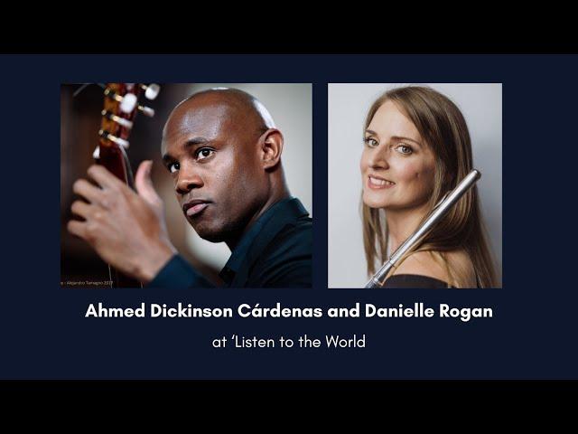 Ahmed Dickinson Cárdenas and Danielle Rogan at ‘Listen to the World’ September 2024