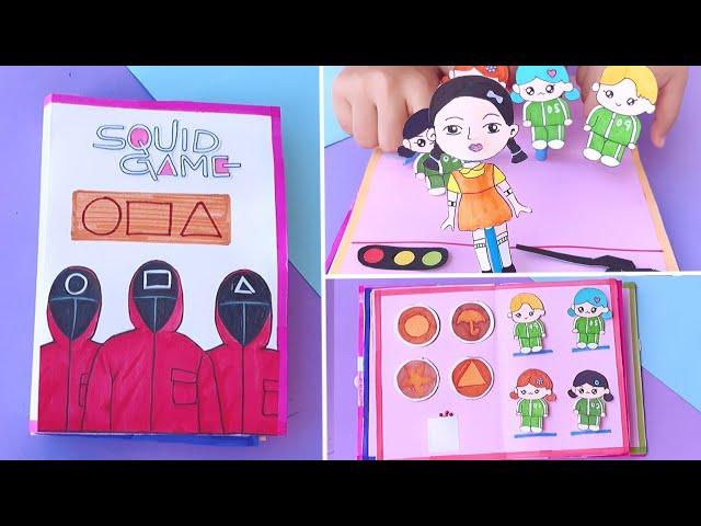 5 Squid gaming book /  Paper Games book / DIY squid Gaming Book / easy to make / DIY Paper games