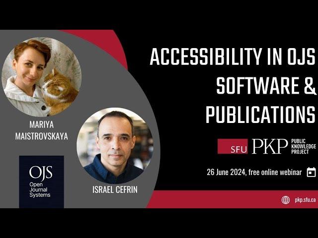 Accessibility in OJS software and publications