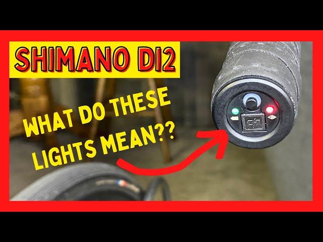 Shimano Di2 LED Lights Explained. What Do The Di2 LEDs Mean? #shimano #di2