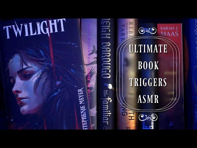 ASMR  Over an Hour of Tingly Book Triggers  Tapping & Ear to Ear Whispering