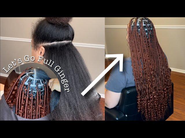 Ginger Knotless Boho Braids | A Braid Chat | A Few Of My Braiding Quirks